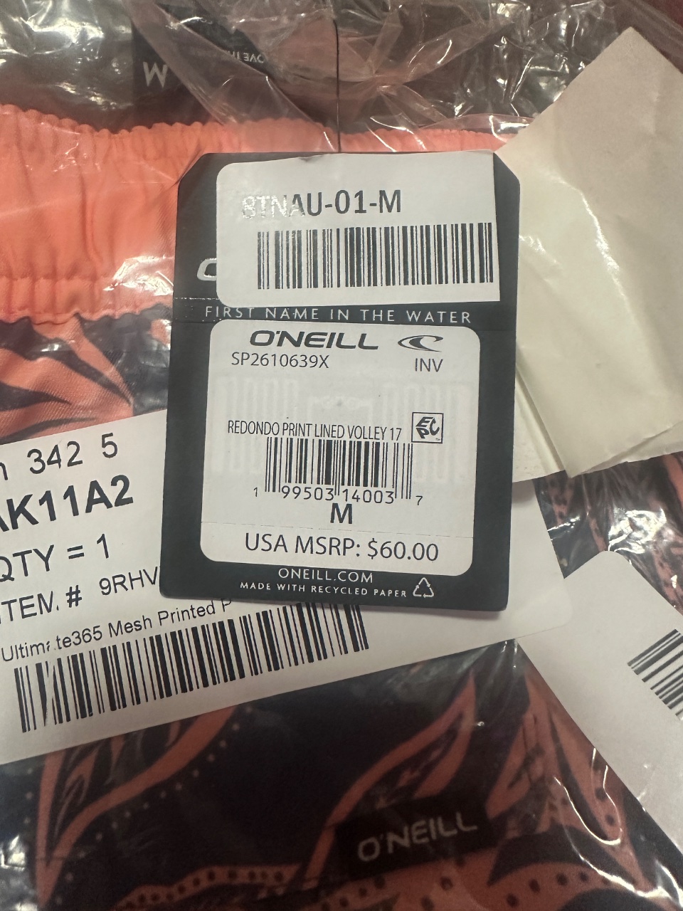 O'Neill Redondo Print Lined Volley 17 Swimsuit, Medium