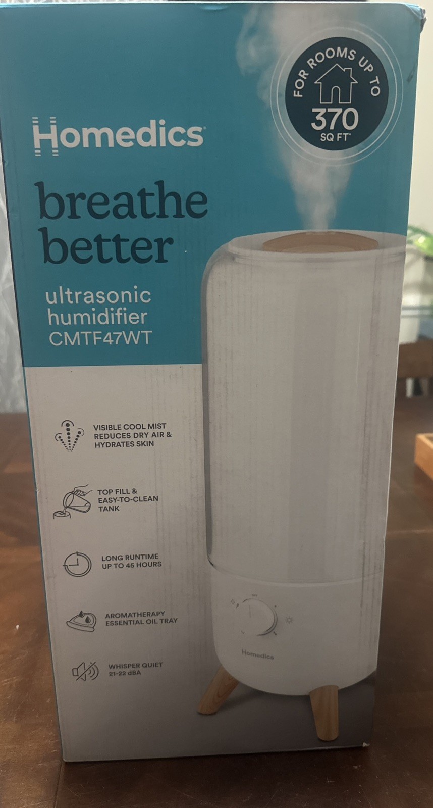 Homedics Ultrasonic Humidifier CMTF47WT