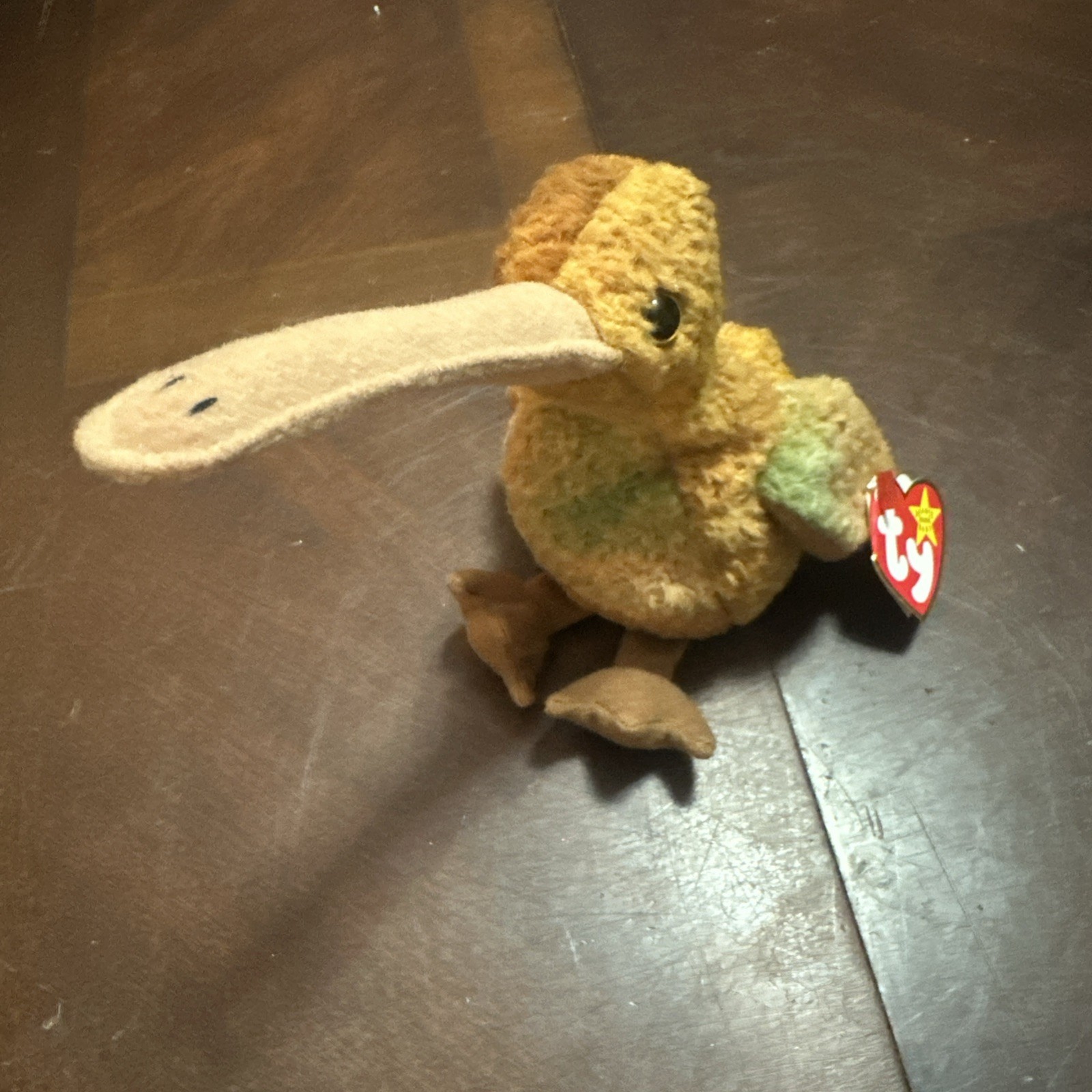 TY Beanie Baby Retired- “Beak the Kiwi Bird" A Birthday-2/3/1998, photo 1