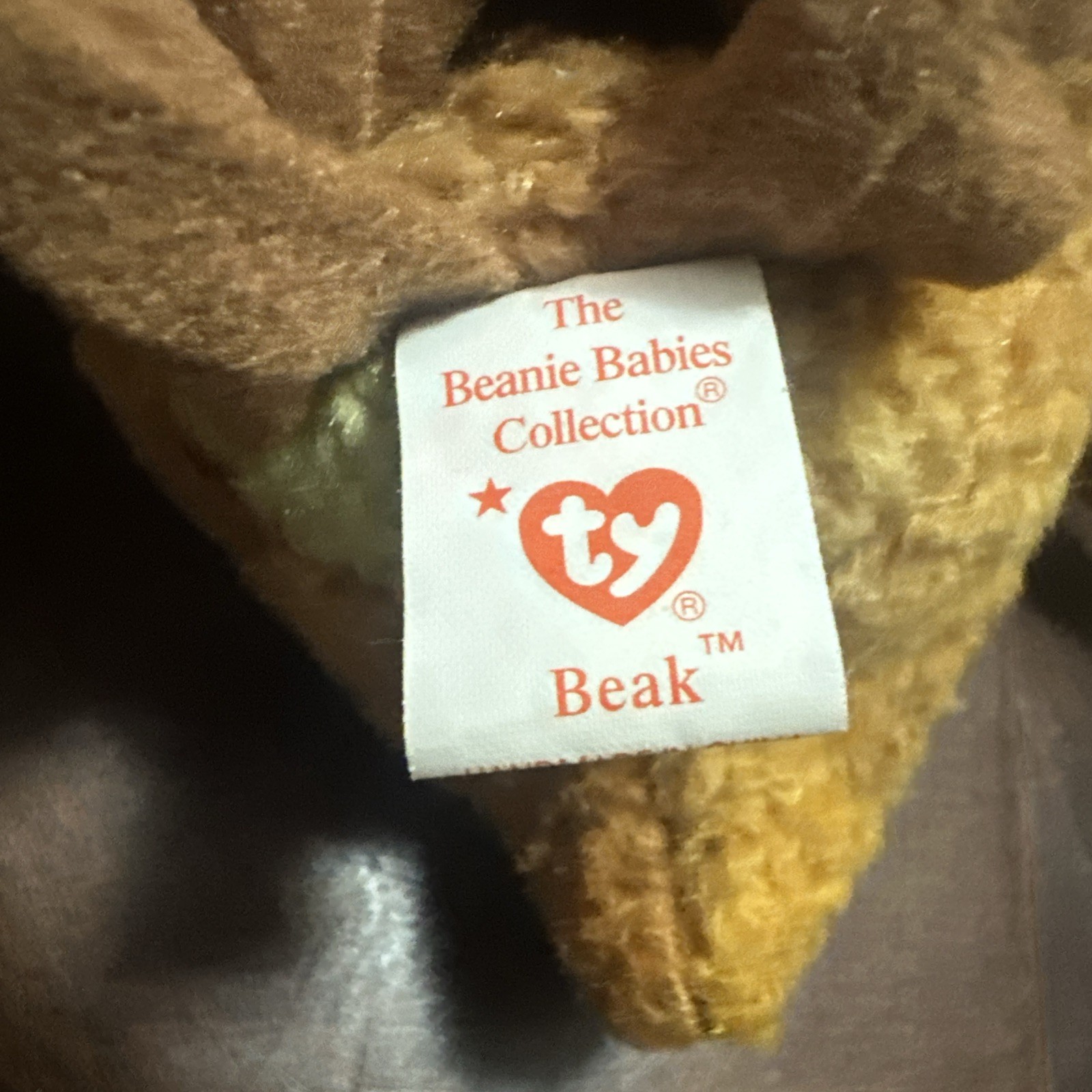 TY Beanie Baby Retired- “Beak the Kiwi Bird" A Birthday-2/3/1998, photo 4