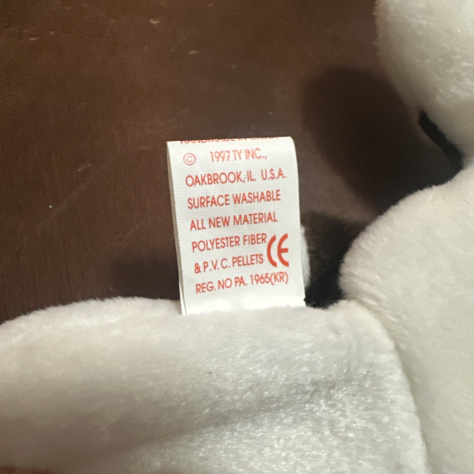 Ty Beanie Baby Bruno the Plush Bull Terrier , photo 5