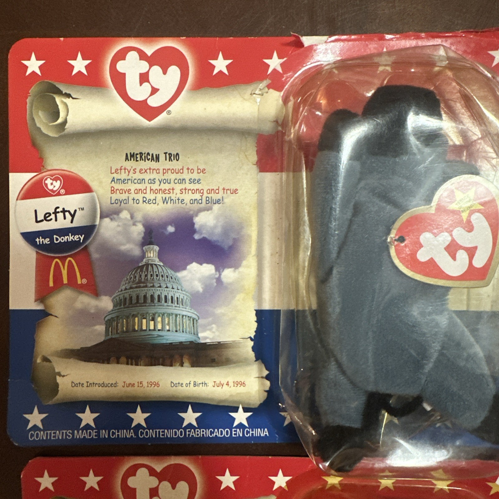 TY American Trio Complete Set of 3 McDonald's  + bonus Glory and Britannia, photo 2